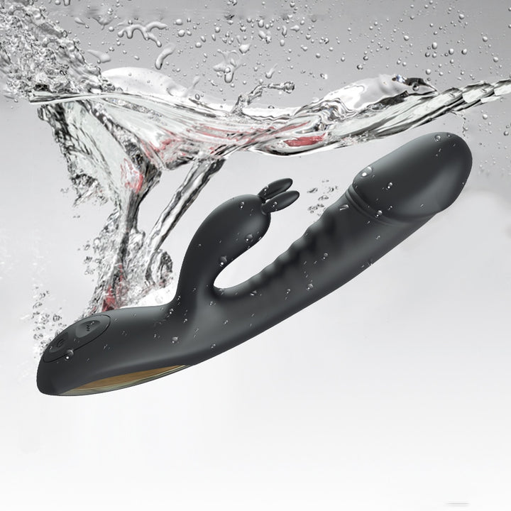 Rechargeable Rabbit Vibrator G-spot Clit Stimulator for Women