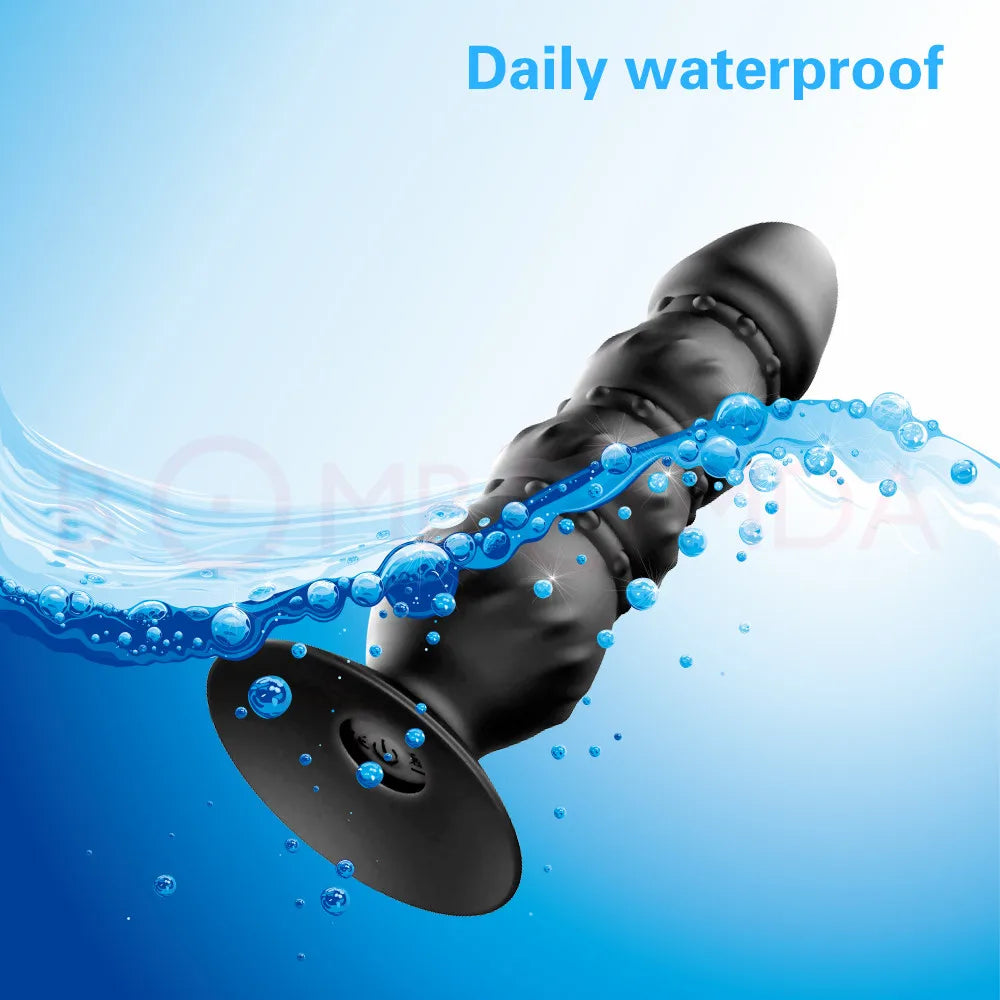 10 Speeds Wireless Remote Anal Dildo Male Prostate Massager Strong Sucker Unisex - fromasia2america.shop