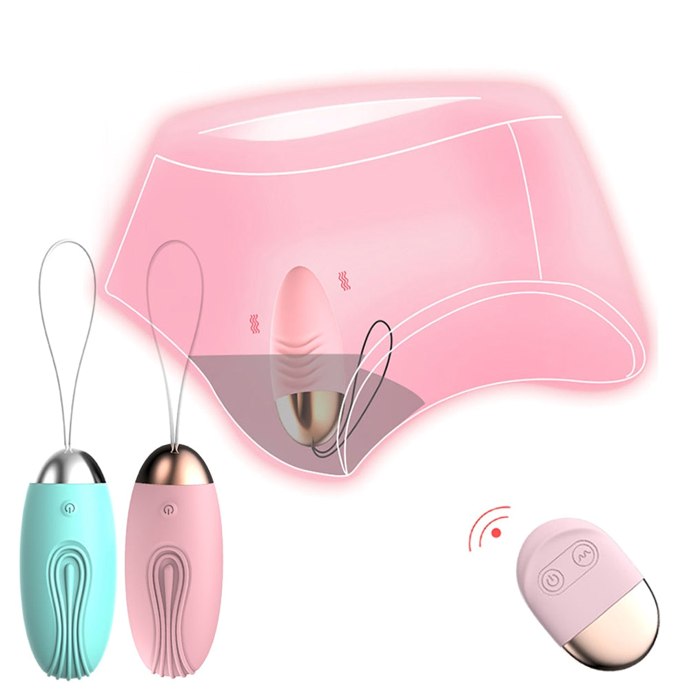 Bullet Vibrator Wireless Remote Controlled Love Eggs for Women
