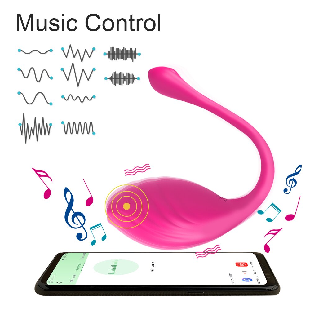 APP Bluetooth Controlled Vibrator Clit Stimulator Love Eggs for Women