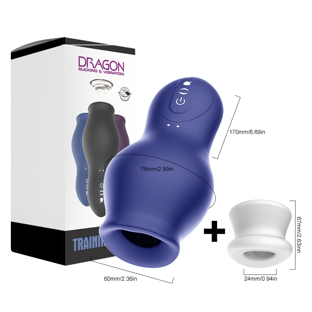 Automatic Sucking Male Pussy Oral Vaginal Penis Vibrator Cup Blowjobs Machine for Men