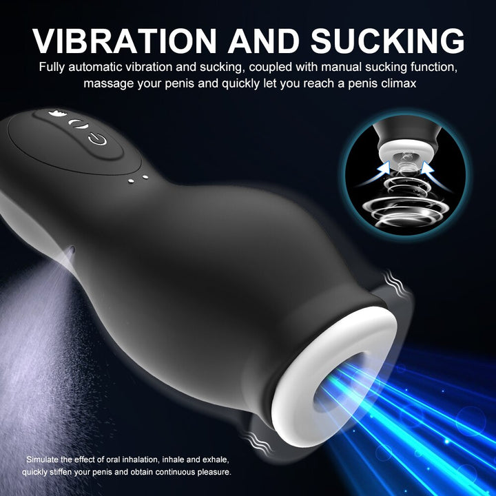 Automatic Sucking Male Pussy Oral Vaginal Penis Vibrator Cup Blowjobs Machine for Men
