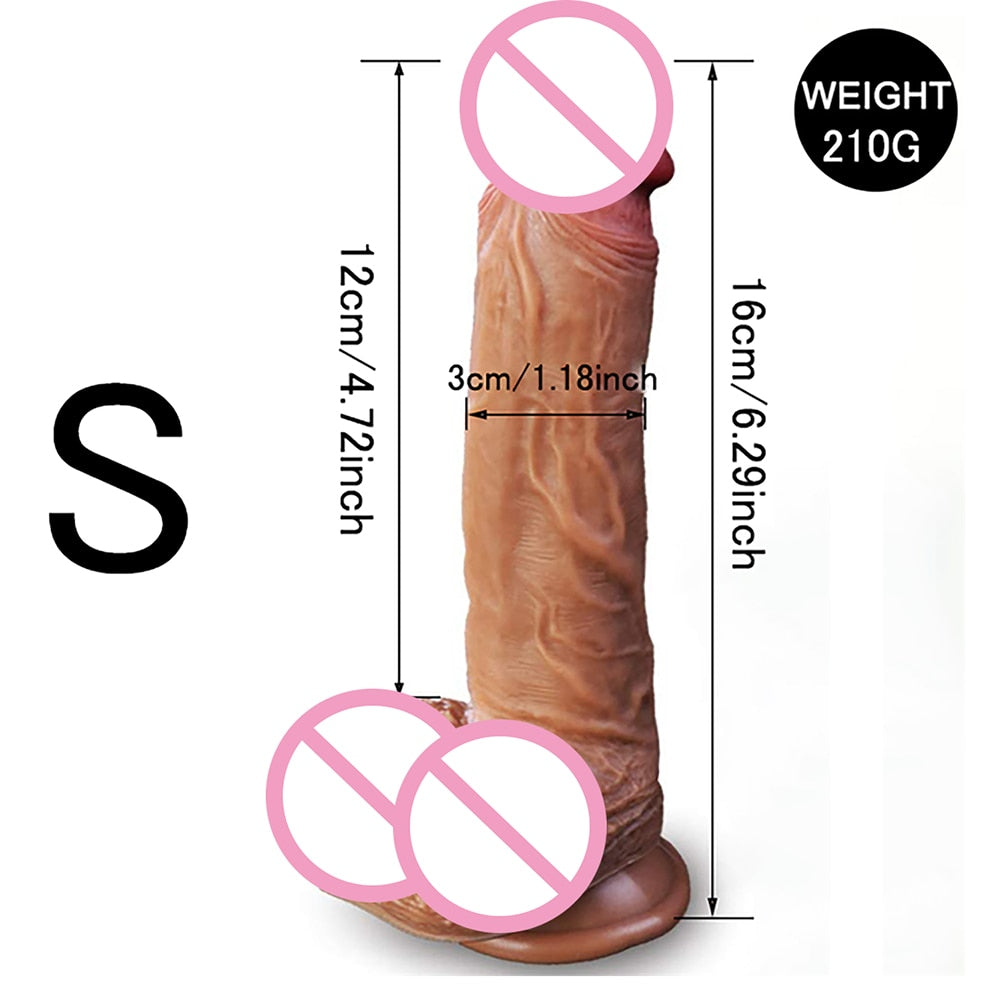 Realistic Dildo with Powerful Suction Cup