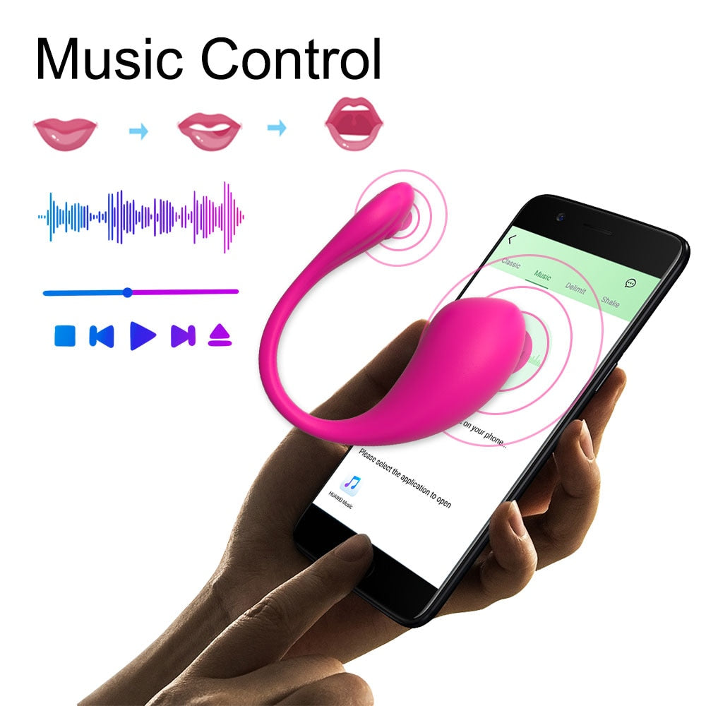 Kegel Balls Bluetooth Long Distance Control App Vibrator Love Eggs Panties Sex Toys for Women
