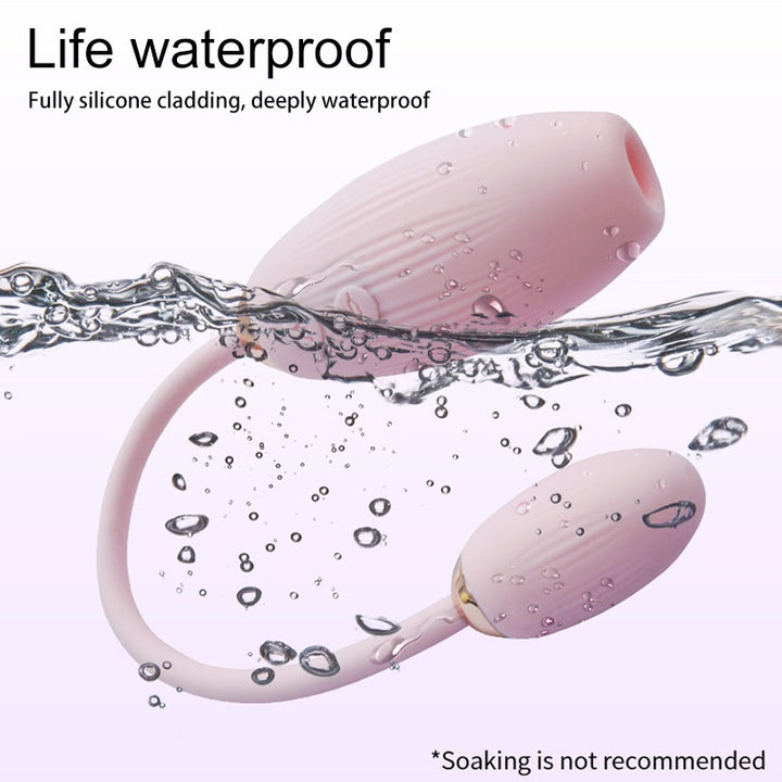 2 in1 Clitoral Sucking Vibrators Jumping Eggs  Stimulator 10 Speeds Vagina Ball for Women