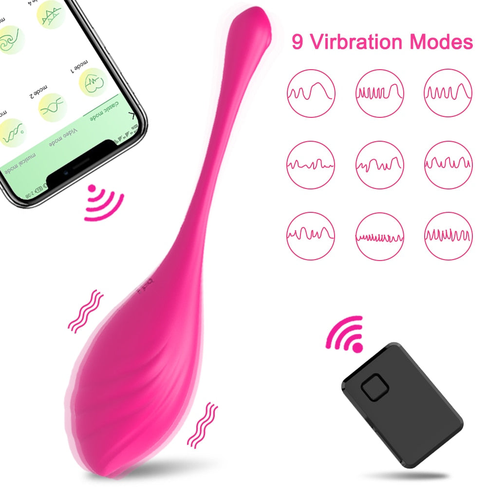 APP Bluetooth Controlled Vibrator Clit Stimulator Love Eggs for Women
