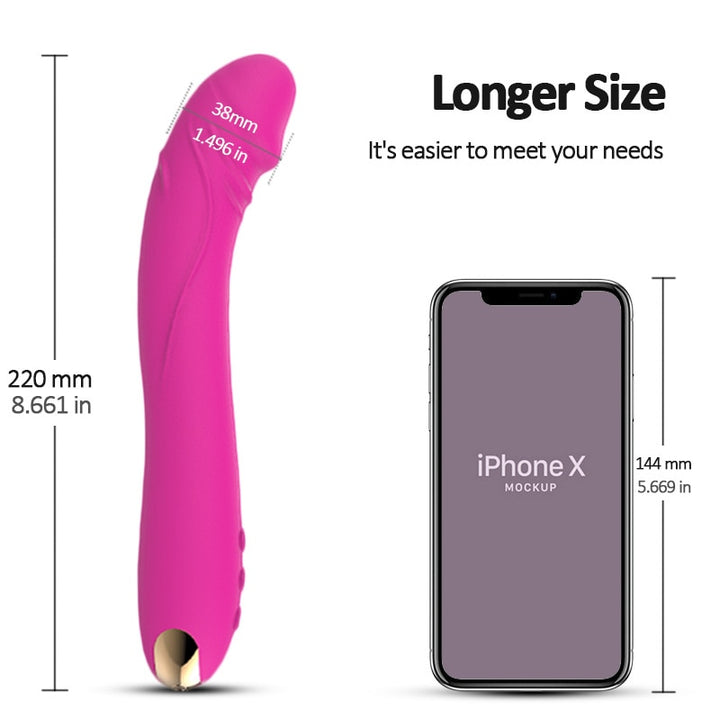 Strong Flexible Vibrator Artificial Penis Thrusting G-spot Dildo Vibrator For Men or Women