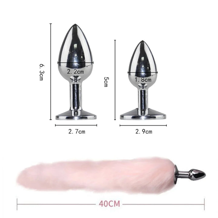Anal Plug Role-playing Adult Game Couple Training Rabbit Tail Butt Plug  for Couple Women Gay - fromasia2america.shop