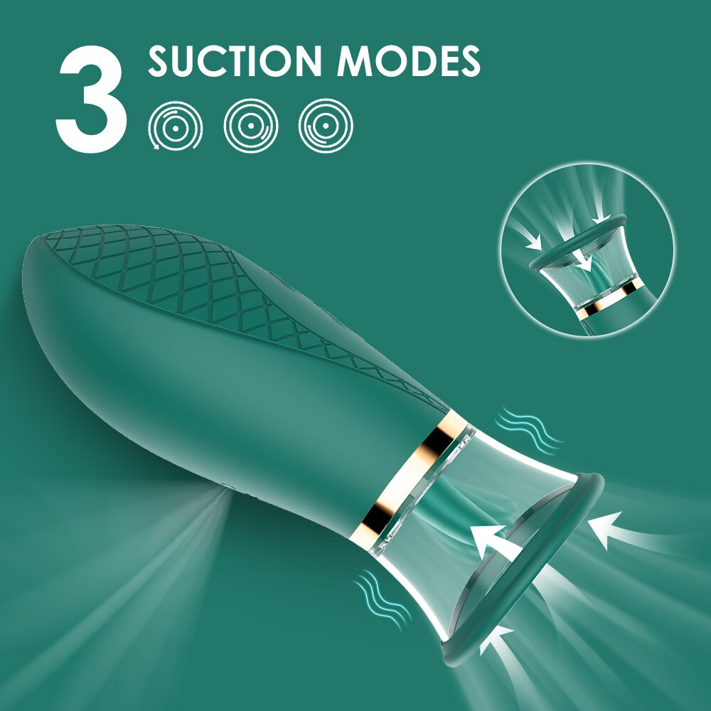 Clitoral Vibrator Sucking and Licking Nipples Tongue Vagina Stimulator for Women