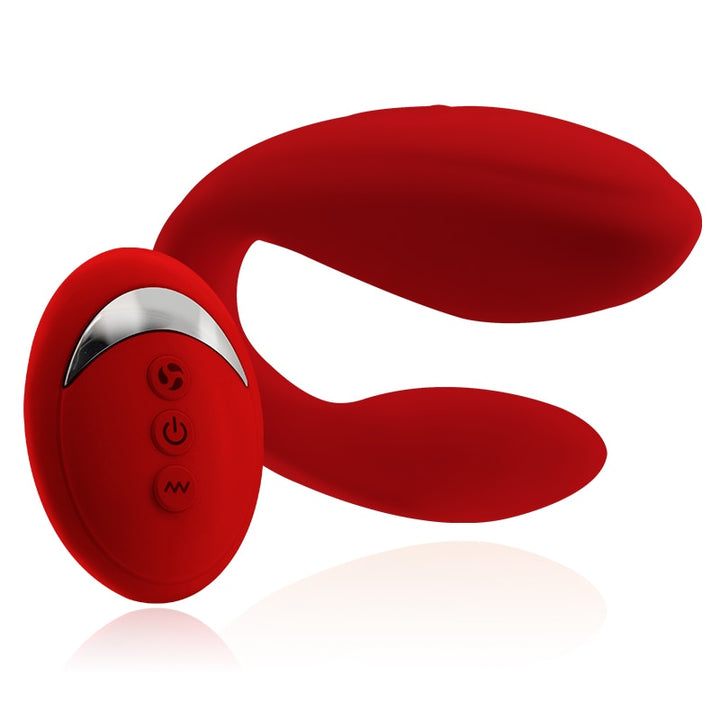 U-Shape Wireless Vibrator USB Rechargeable Dildo G-Spot Silicone Stimulator For Women