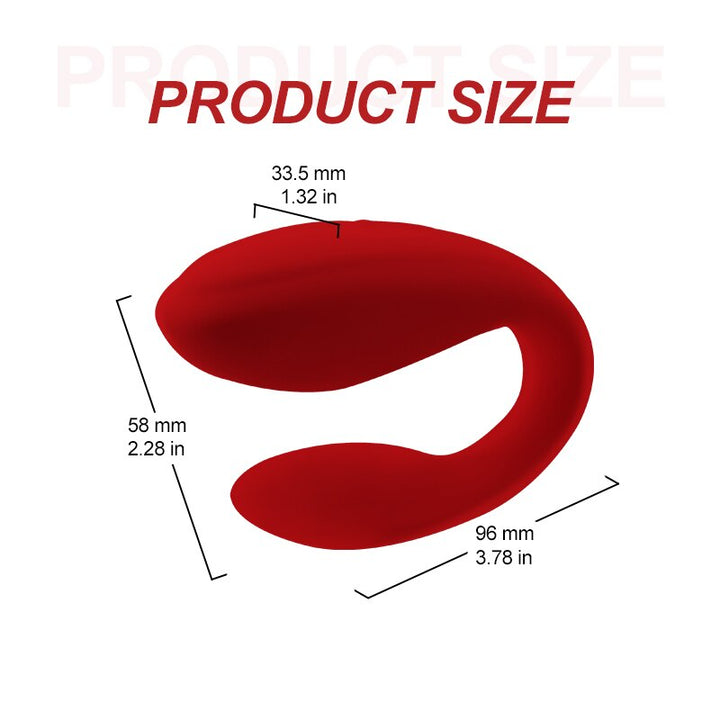 U-Shape Wireless Vibrator USB Rechargeable Dildo G-Spot Silicone Stimulator For Women