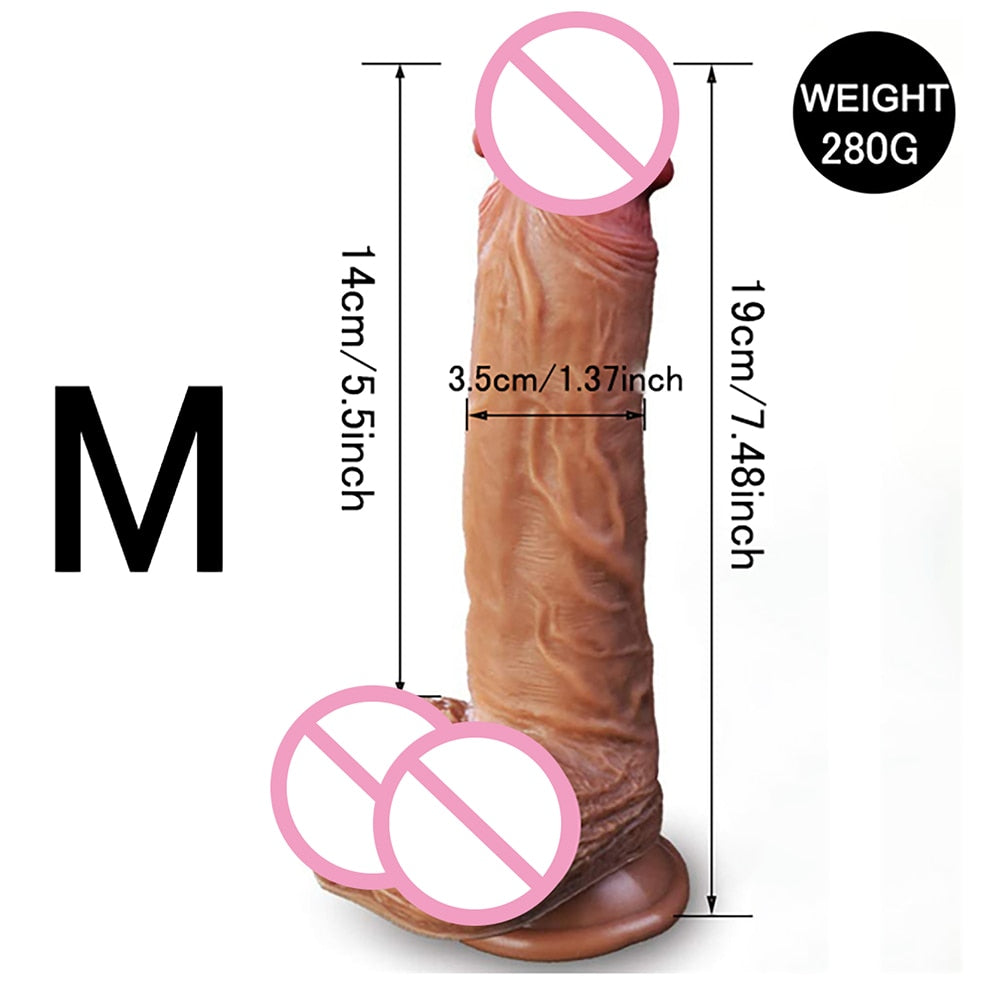 Realistic Dildo with Powerful Suction Cup