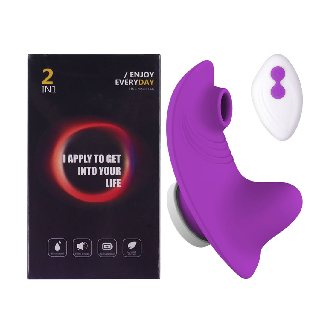 Mini Clit Sucker Remote Controlled Vibrator G-spot Stimulator for Women