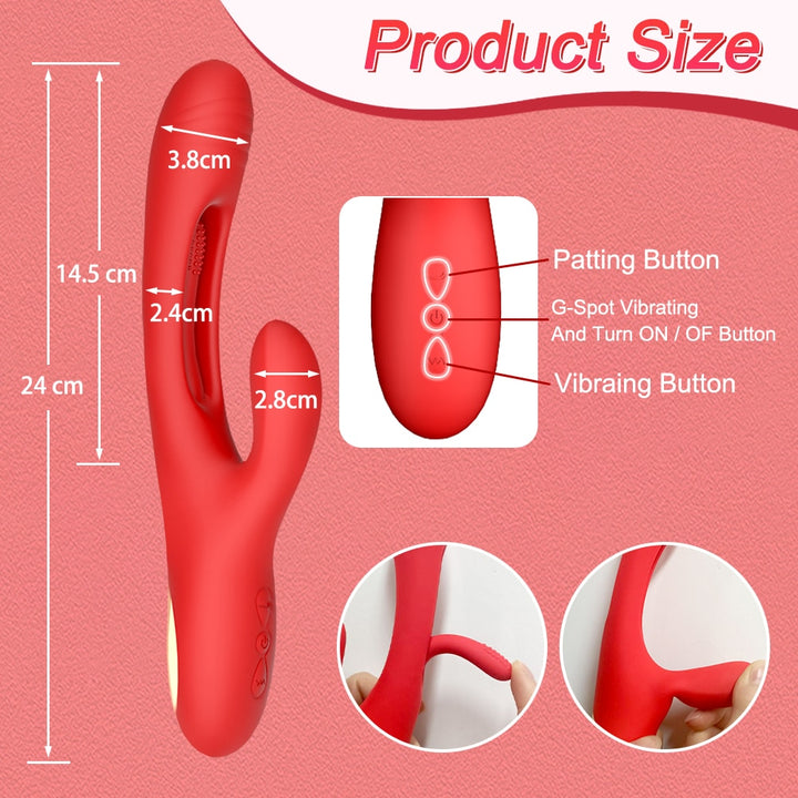 Newest Model of Rabbit Clit Vibrator Powerful G-Spot Stimulator with 21 Modes for Women