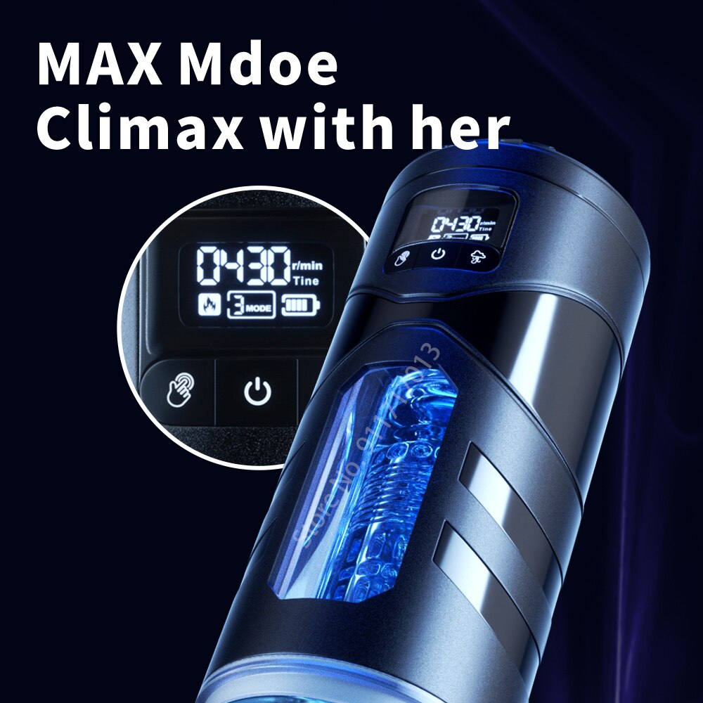 Automatic Male Masturbator Cup Sucking Vibration Blowjob Heated Vagina Pocket
