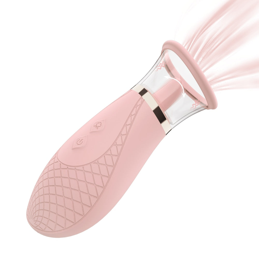 Clitoral Vibrator Sucking and Licking Nipples Tongue Vagina Stimulator for Women