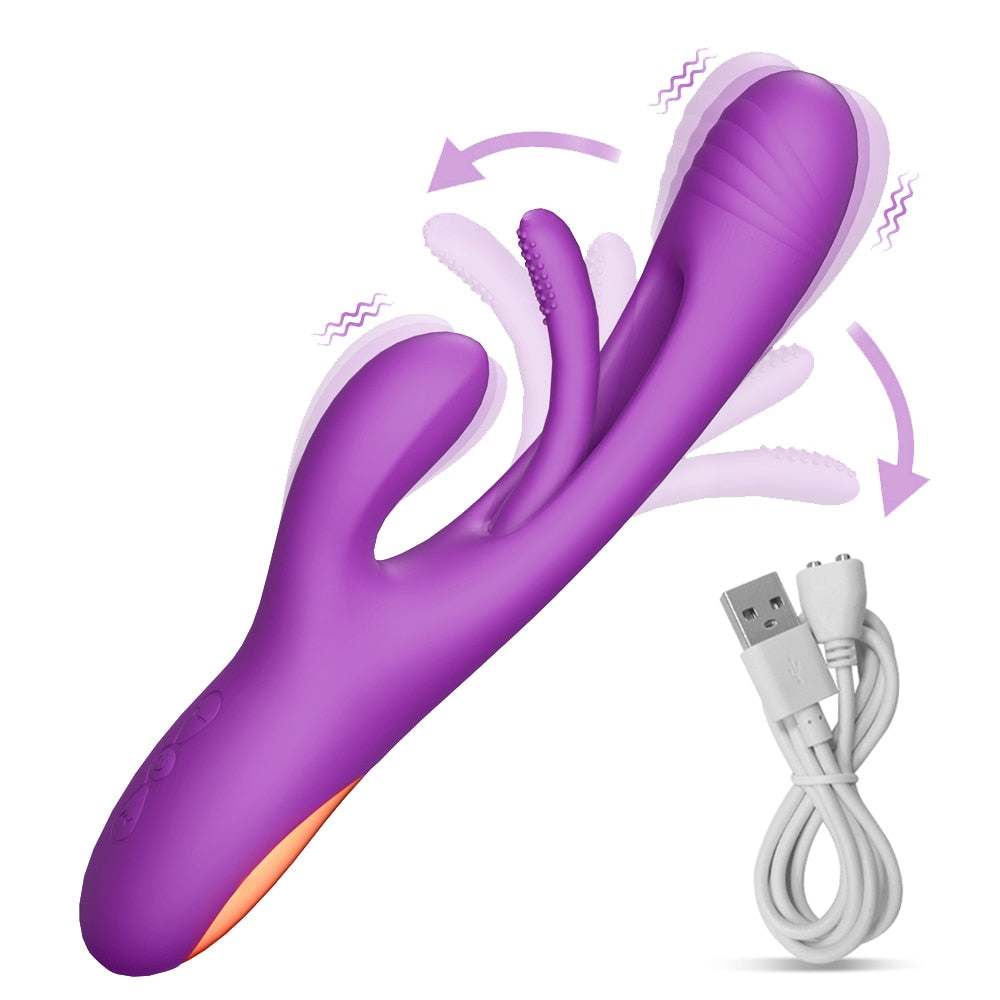 Newest Model of Rabbit Clit Vibrator Powerful G-Spot Stimulator with 21 Modes for Women