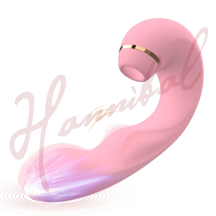 Powerful 3 in 1 Clit Sucker Dildo G-Spot Stimulator for Women