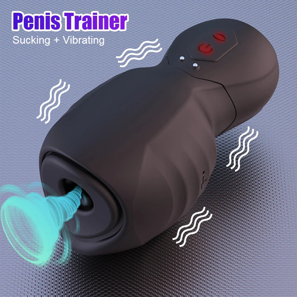 Automatic Sucking Vibrator Male Masturbator | SexxToys.Shop