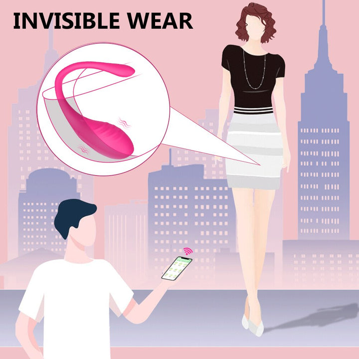 Wireless App Remote Control Vibrator Bluetooth Clit Stimulator G-spot Dildo Wear on Vibrating Egg for Women