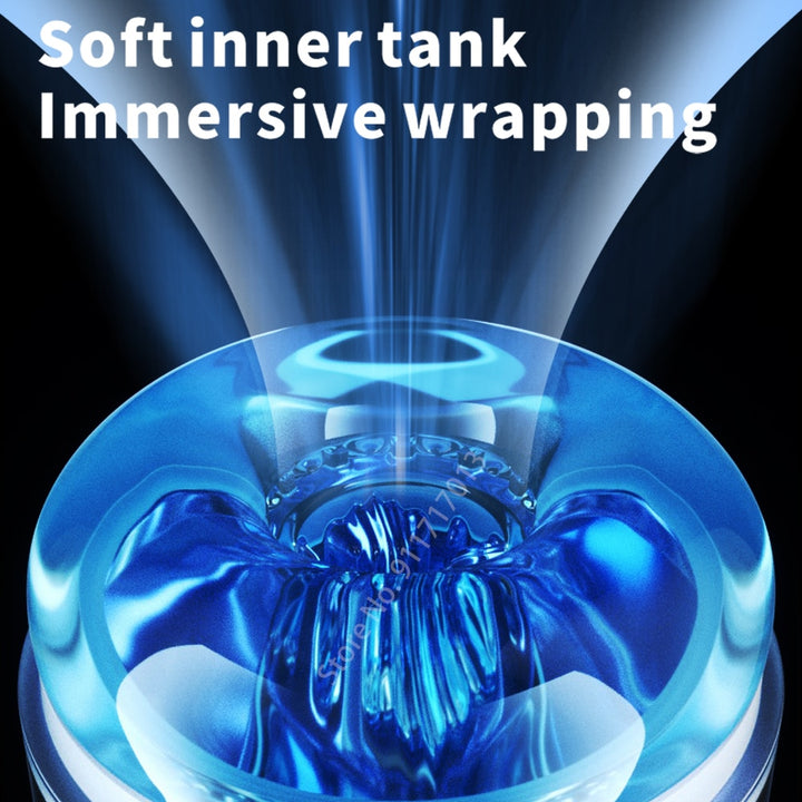 Automatic Male Masturbator Cup Sucking Vibration Blowjob Heated Vagina Pocket