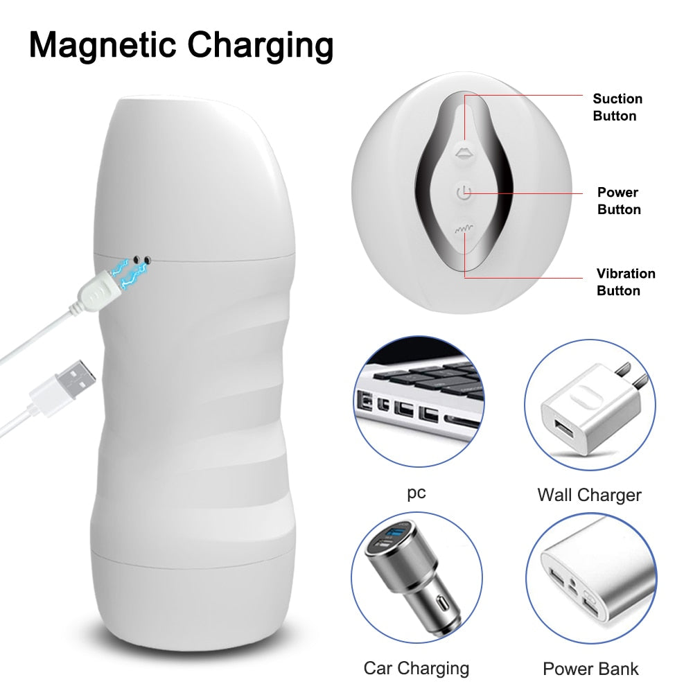 Automatic Sucking Male Masturbator Blowjob Cup Machine