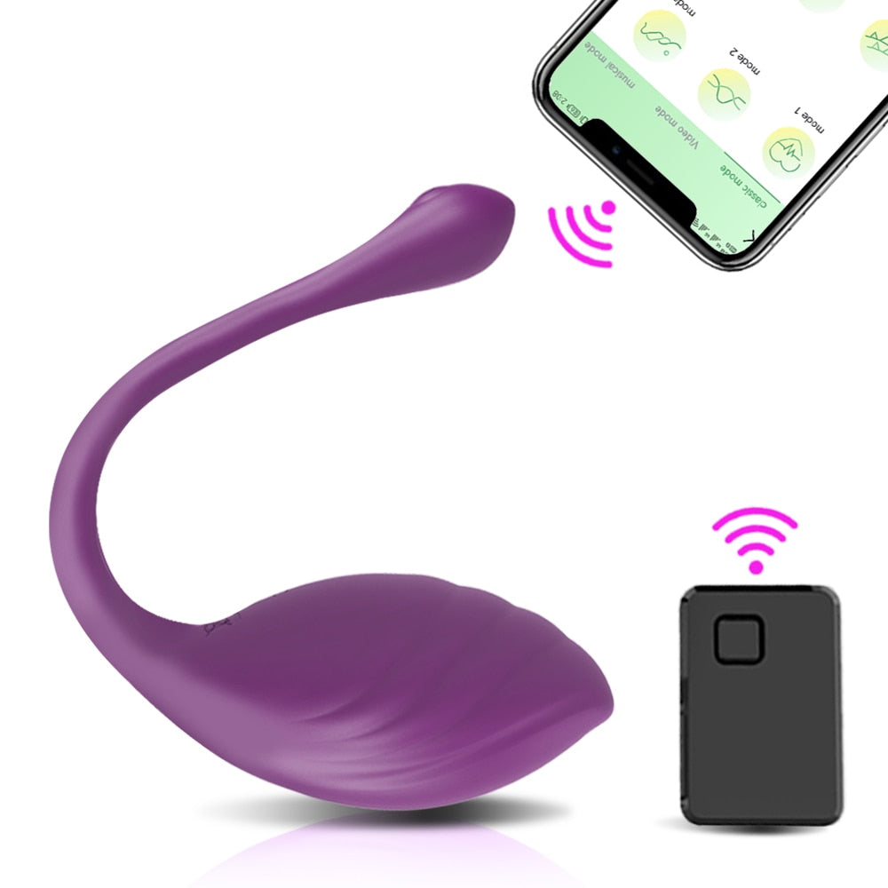 APP Bluetooth Controlled Vibrator Clit Stimulator Love Eggs for Women