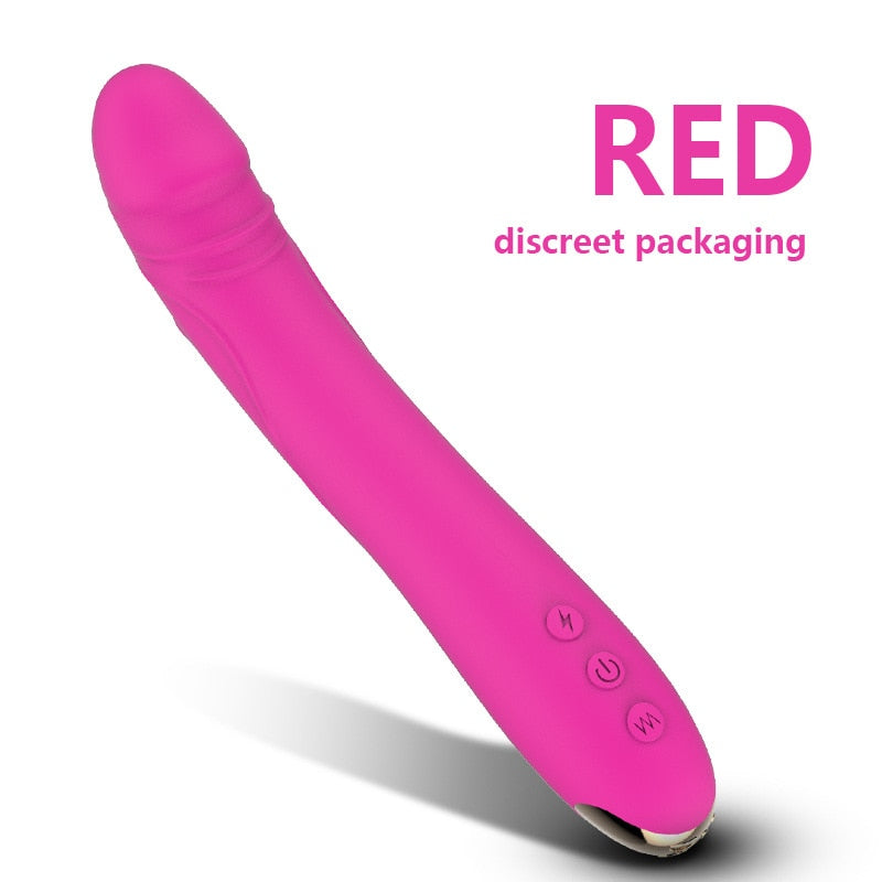 Strong Flexible Vibrator Artificial Penis Thrusting G-spot Dildo Vibrator For Men or Women
