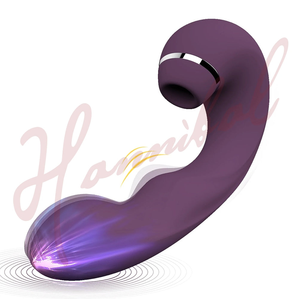 Powerful 3 in 1 Clit Sucker Dildo G-Spot Stimulator for Women