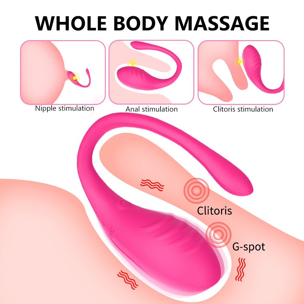 Wireless App Remote Control Vibrator Bluetooth Clit Stimulator G-spot Dildo Wear on Vibrating Egg for Women