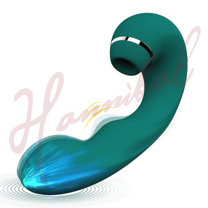 Powerful 3 in 1 Clit Sucker Dildo G-Spot Stimulator for Women