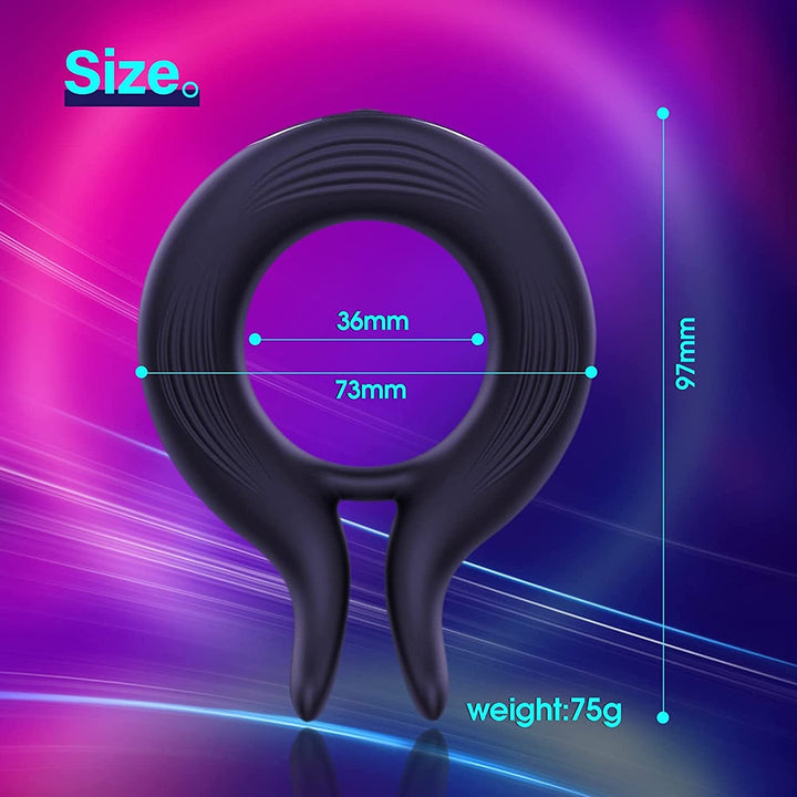 Chastity Vibrating Penis Cock Ring for Men