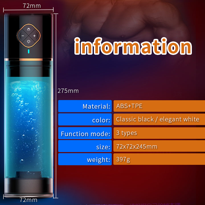 Rechargeable Water Bath Electric Penis Pump Vacuum Aid Impotence Helper Erection Automatic Extender Penis Enlargement Pump For Men