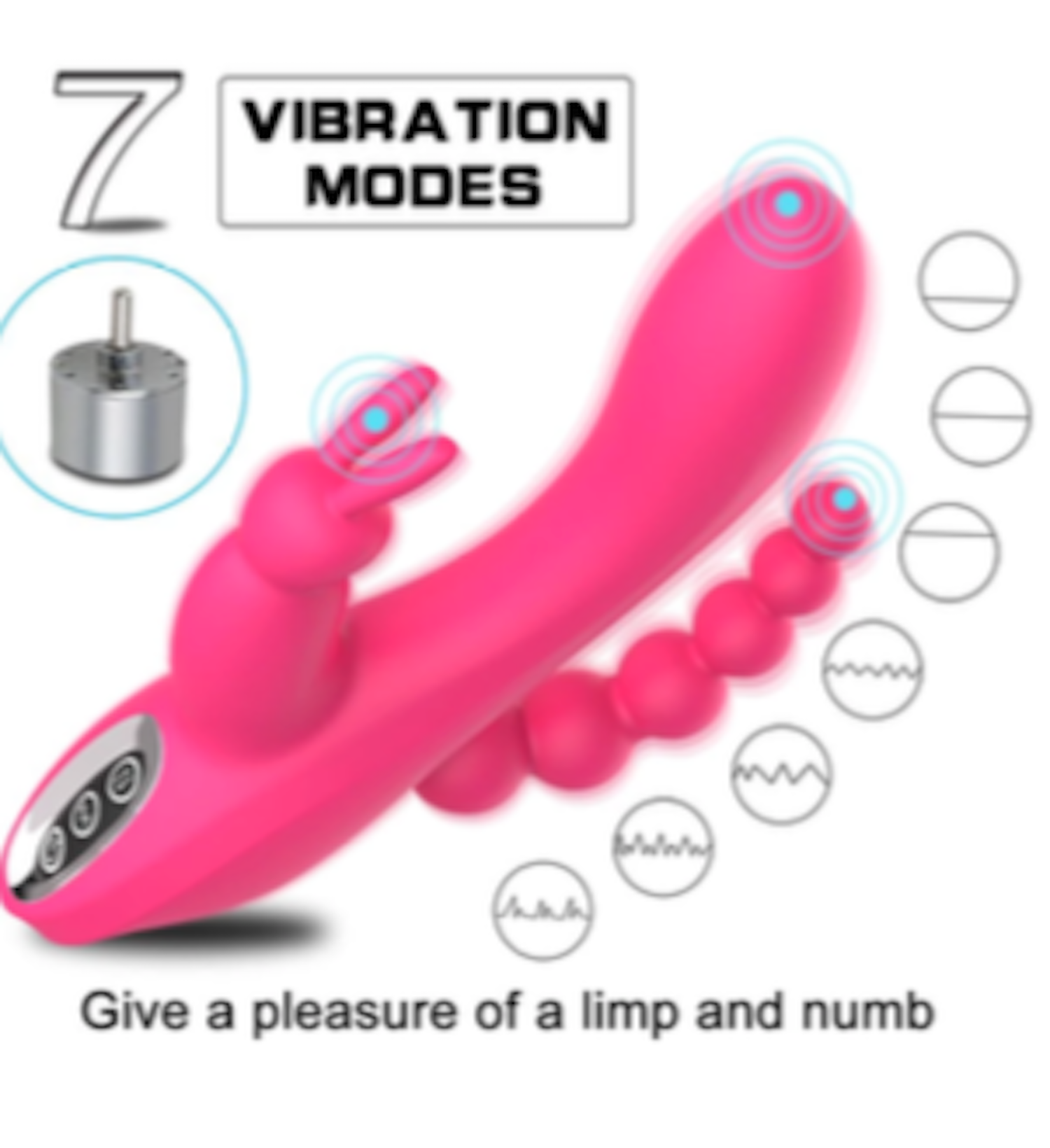 Rabbit Vibrator Clit Stimulator Dual Motor Double Anal | SexxToys.Shop