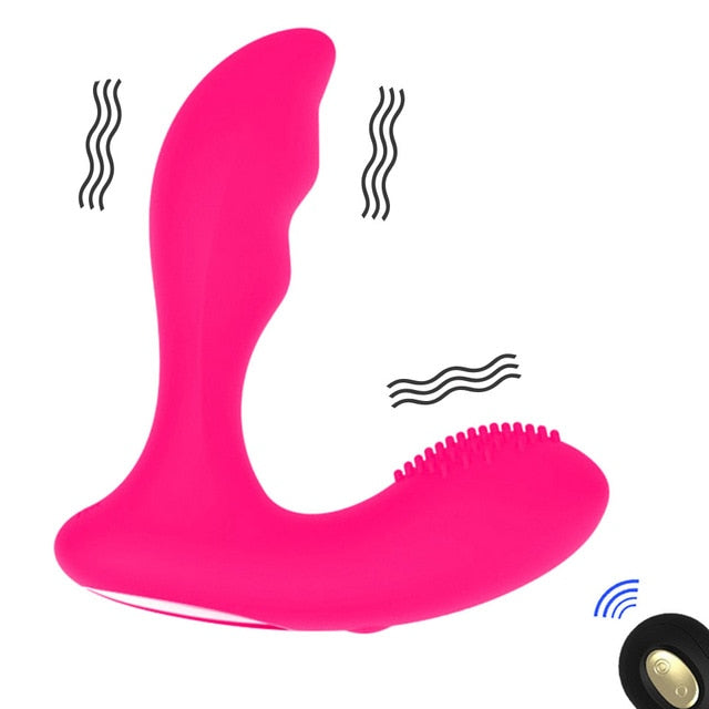 Wireless Remote Controlled Anal Vibrator Double Motor 12 Speeds Prostate Massage Butte Plug For Men Adult Sex Toy Store - SexxToys.Shop