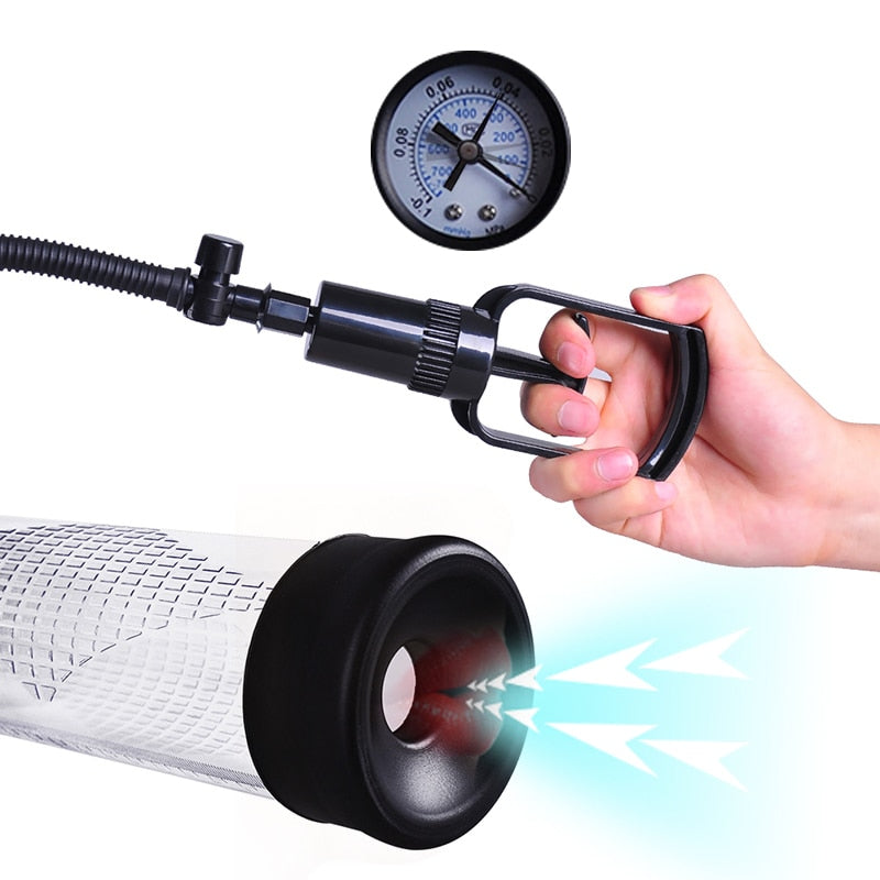 Effective Penis Pump Vacuum Enlarger Enlargement Trainer Sucking Vibrator Vacuum Pump For Men Masturbation Adult Sex Toy Store - SexxToys.Shop