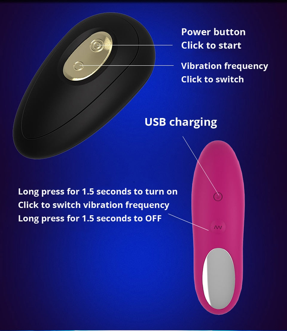 Wireless Remote Controlled Anal Vibrator Double Motor 12 Speeds Prostate Massage Butte Plug For Men Adult Sex Toy Store - SexxToys.Shop