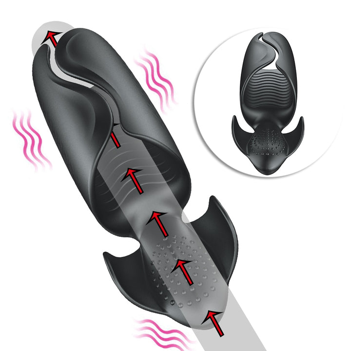 Blowjob Masturbator Delay Trainer Electric Pulse Vibrator Automatic Oral Climax Glans Massager For Men Adult Sex Toy Store - SexxToys.Shop