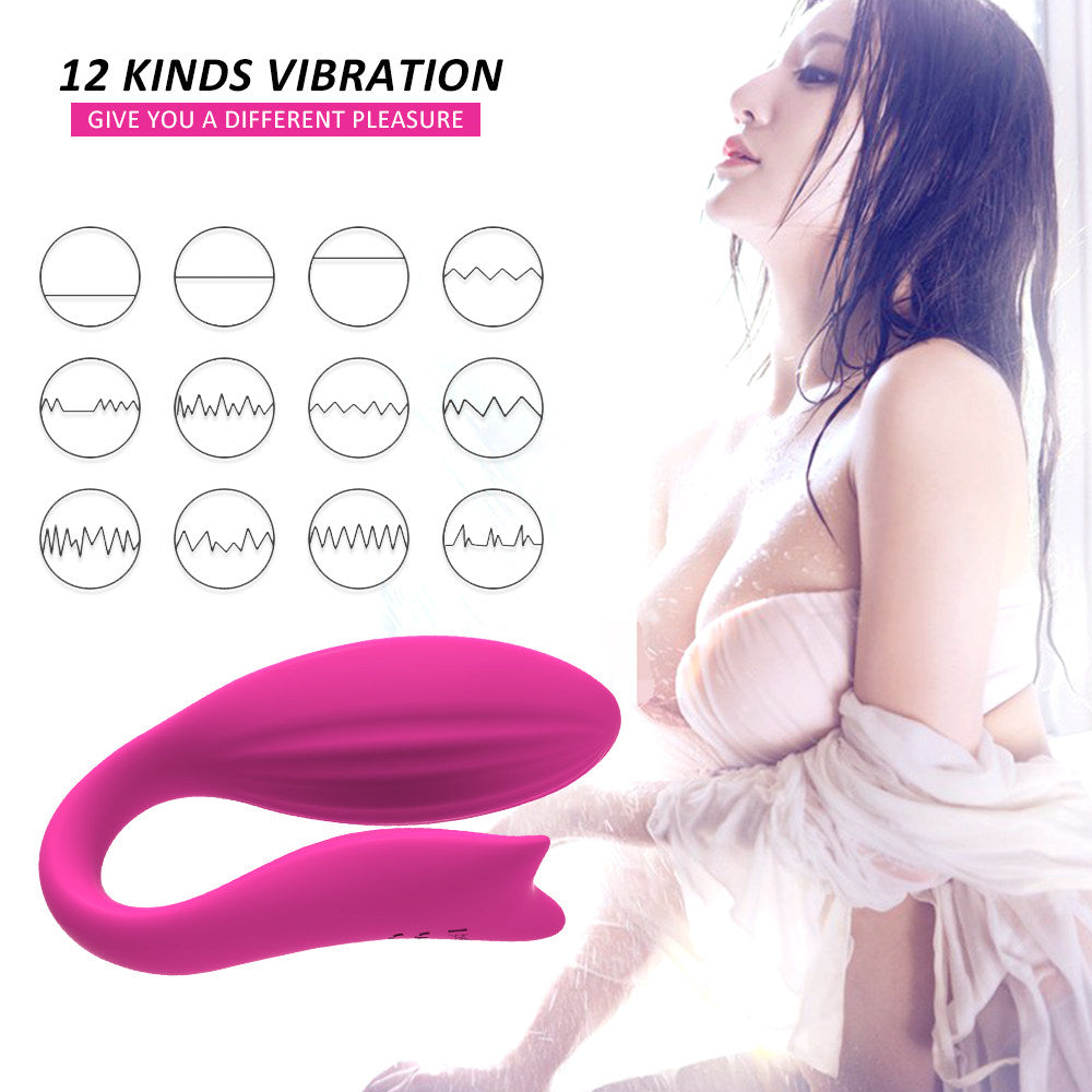 U-Shape Mermaid Wireless Remote Control Couple Vibrator 12 Speeds G Spot and Clitoral Massager Dual Motors For Women Adult Sex Toy Store - SexxToys.Shop