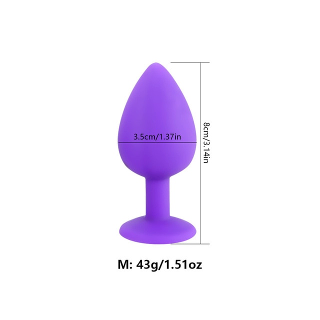 Anal Butt Plug Silicone Dildo G-spot Stimulator For Men or Women Adult Sex Toy Store - SexxToys.Shop