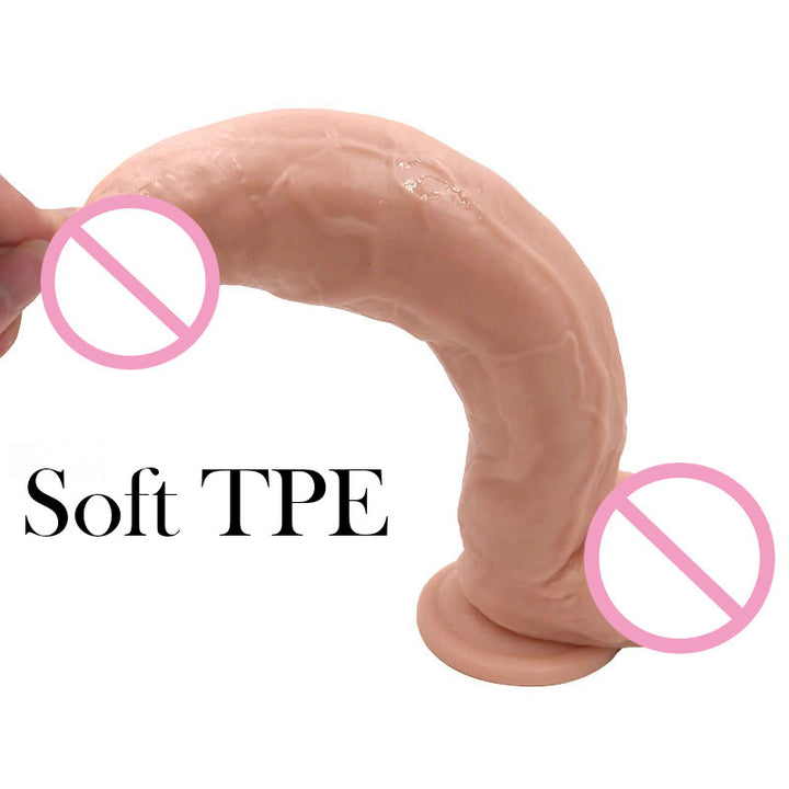 NEW Model Waterproof 12 inch Big Realistic TPE Dildo With Suction Cup Adult Sex Toy Store - SexxToys.Shop