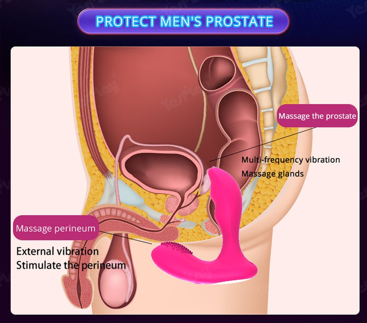 Wireless Remote Controlled Anal Vibrator Double Motor 12 Speeds Prostate Massage Butte Plug For Men Adult Sex Toy Store - SexxToys.Shop