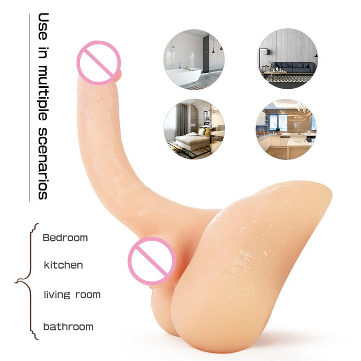 Torso Dildo Doll Durable Silicone Solidity Dolls Female Masturbation Anal Toys Lifelike Penis For Men or Women Adult Sex Toy Store - SexxToys.Shop
