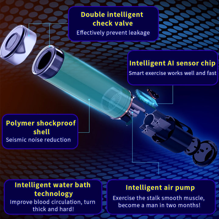 Rechargeable Water Bath Electric Penis Pump Vacuum Aid Impotence Helper Erection Automatic Extender Penis Enlargement Pump For Men Adult Sex Toy Store - SexxToys.Shop