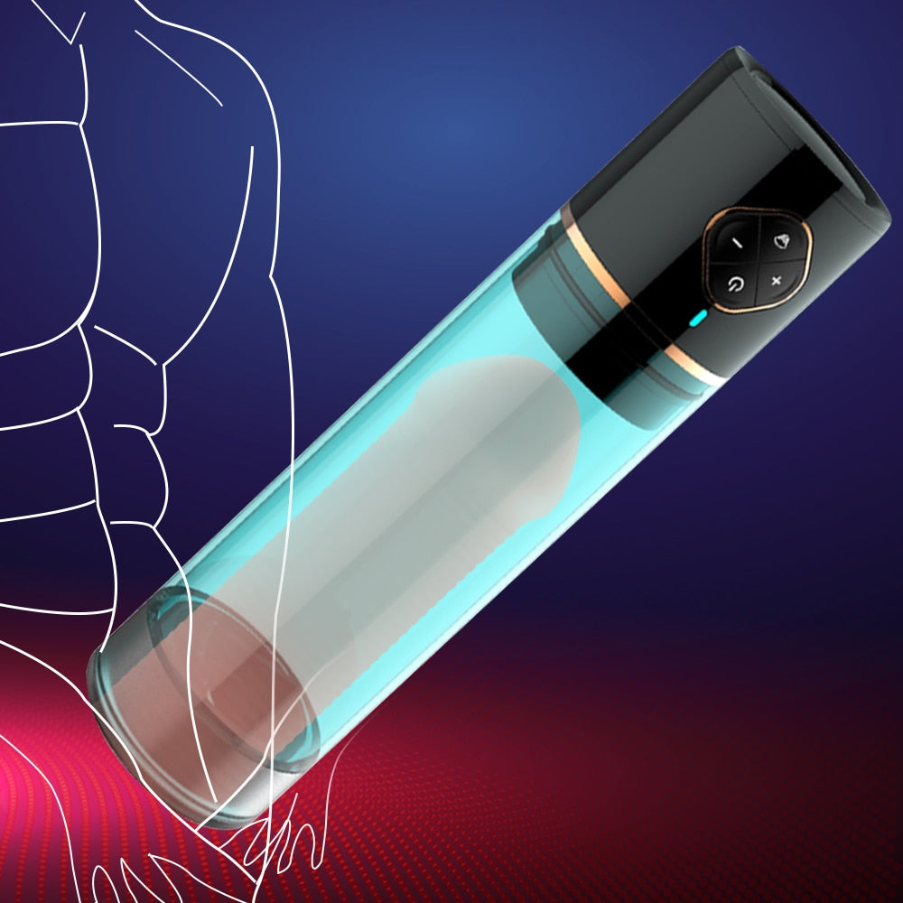 Rechargeable Water Bath Electric Penis Pump Vacuum Aid Impotence Helper Erection Automatic Extender Penis Enlargement Pump For Men Adult Sex Toy Store - SexxToys.Shop