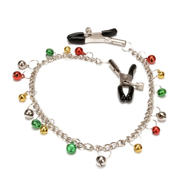 Many Styles (1 Pair/Set) of Fancy Nipple Breast Clamps With Metal Chain BDSM For Adults Pleasure Adult Sex Toy Store - SexxToys.Shop
