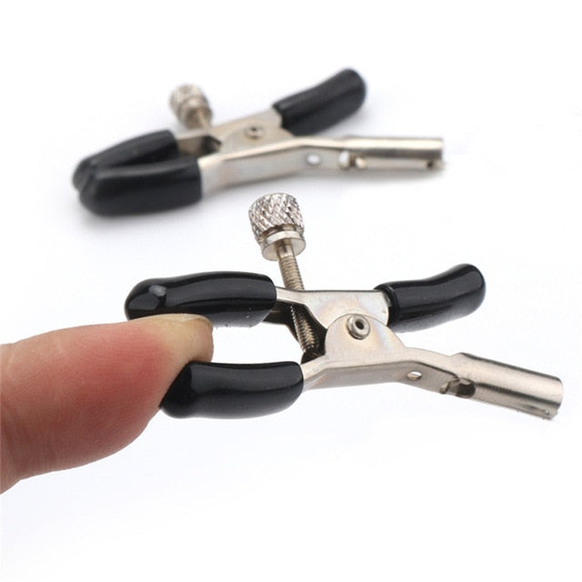 Many Styles (1 Pair/Set) of Fancy Nipple Breast Clamps With Metal Chain BDSM For Adults Pleasure Adult Sex Toy Store - SexxToys.Shop