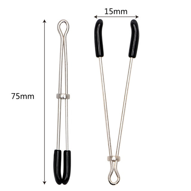 Many Styles (1 Pair/Set) of Fancy Nipple Breast Clamps With Metal Chain BDSM For Adults Pleasure Adult Sex Toy Store - SexxToys.Shop