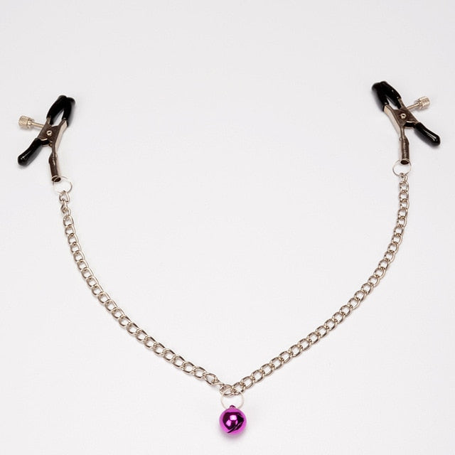 Many Styles (1 Pair/Set) of Fancy Nipple Breast Clamps With Metal Chain BDSM For Adults Pleasure Adult Sex Toy Store - SexxToys.Shop