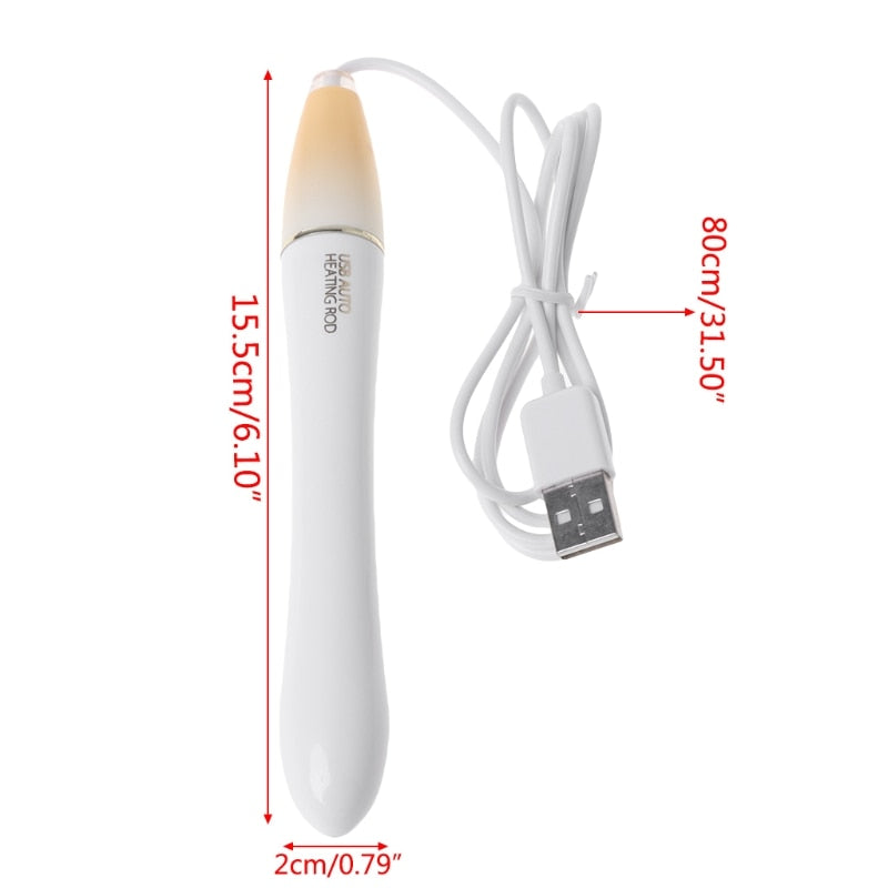 USB Heating Penis Rod For Male Masturbation Warming Sex Toy Vibrator For Men Adult Sex Toy Store - SexxToys.Shop